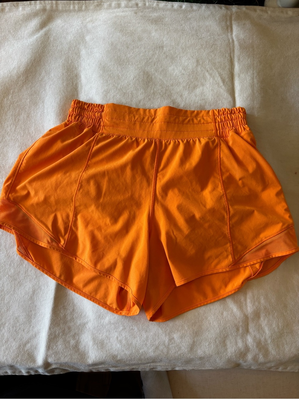 lululemon athletica Women's Bright Orange Athletic Shorts